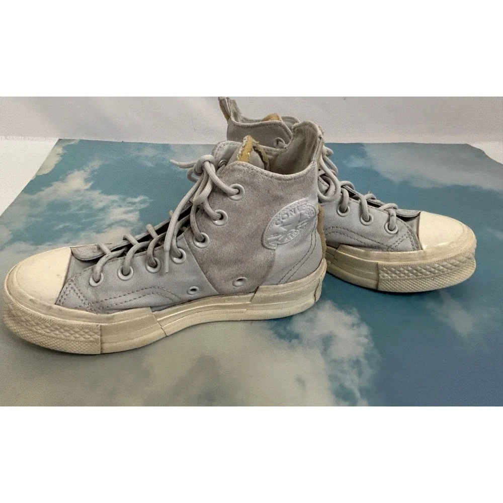 Converse Chuck 70 Plus High Women 6.5 Platform Distorted‎ Aged Blue AO5259C